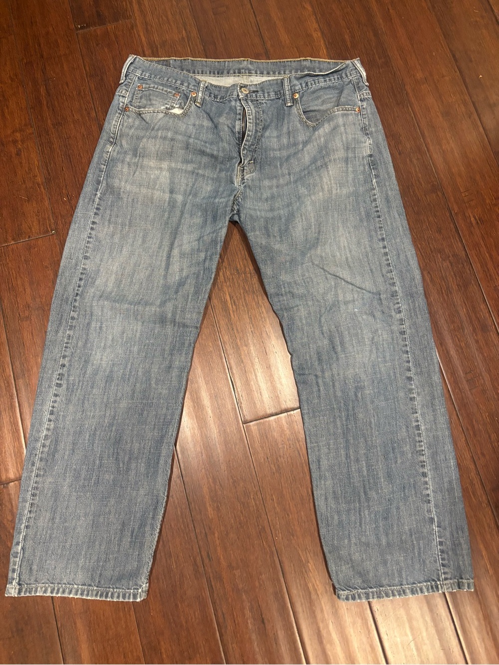Levi's 569 Jeans Men's 36 X 32 Blue Med Wash Loose Straight 100% Cotton